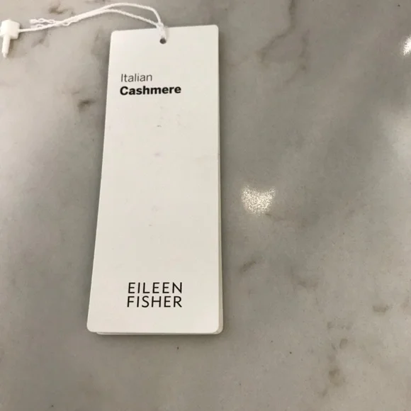 Eileen Fisher 100% Cashmere Off-White Sweater - Picture 4 of 5